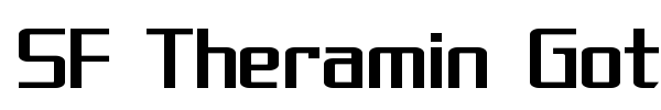 SF Theramin Gothic font preview